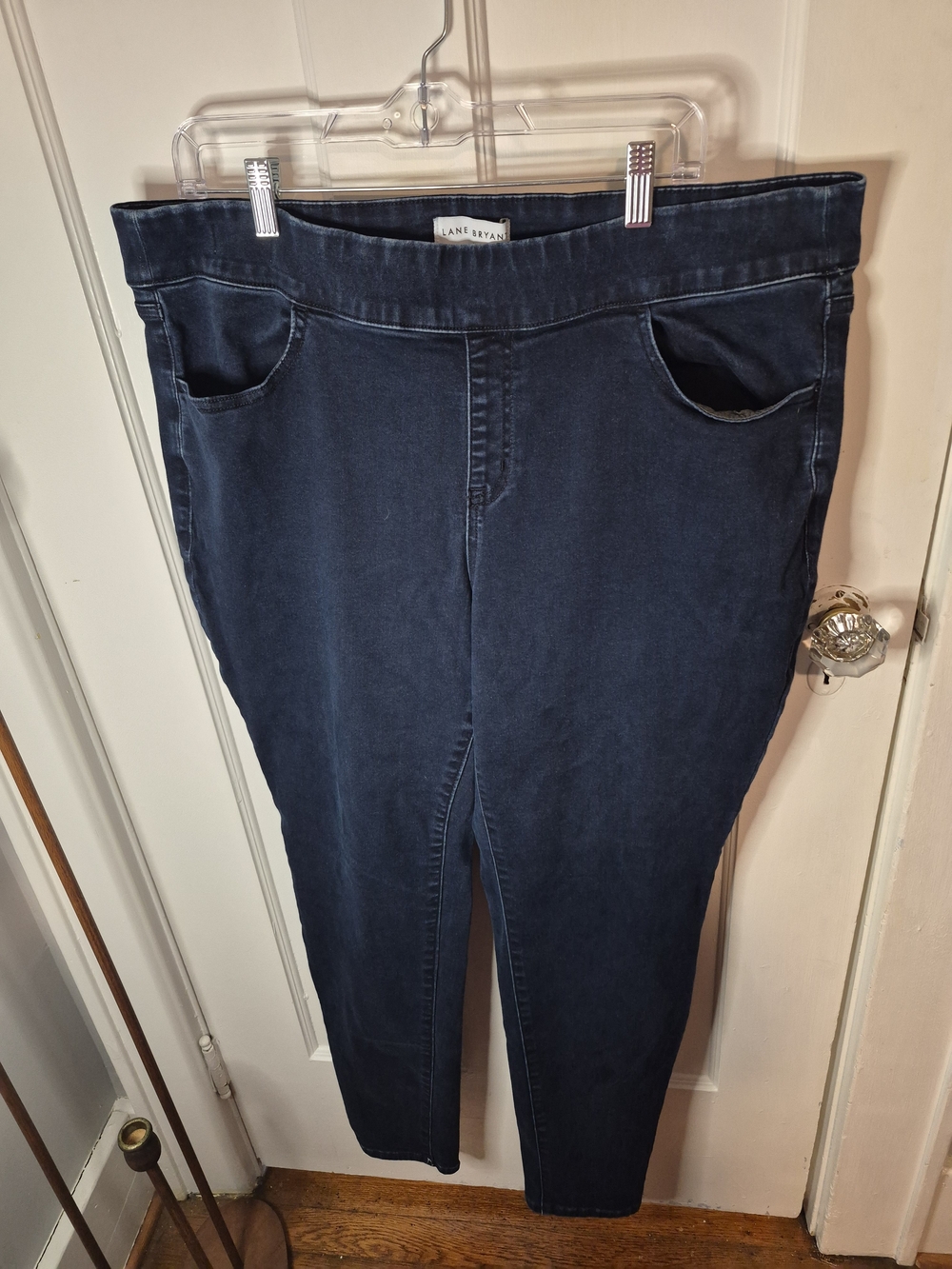 Lane Bryant Navy Pull-On Stretch Jeggings